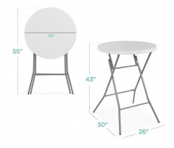 White High top/Pub tables 32 inch round x 43 inches height