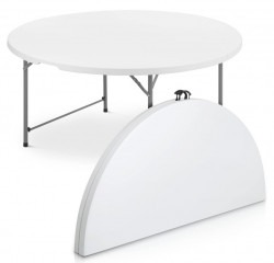 White 5 ft round table